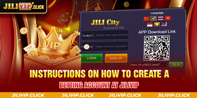 INSTRUCTIONS ON HOW TO CREATE A BETTING ACCOUNT AT JILIVIP